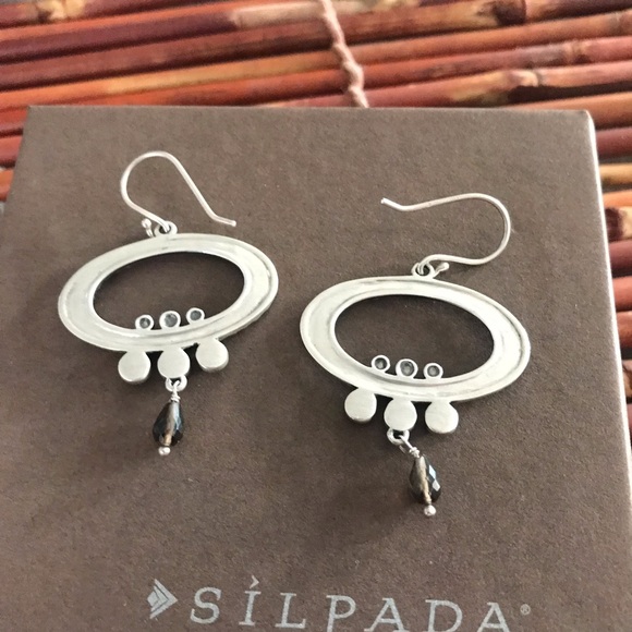 Silpada Sterling Silver Oval Turquoise Earrings - Picture 5 of 7